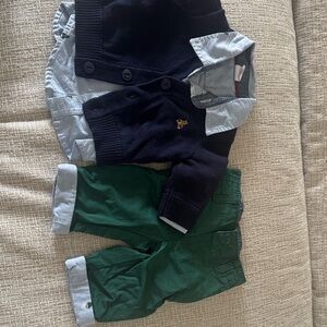 GAP Kids Matching Set - Navy, Light Blue, and Green